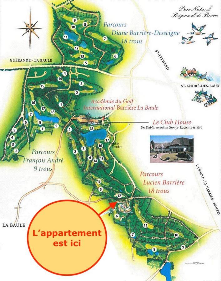 Appartement De Standing Dans Le Golf International De La Baule Saint-André-des-Eaux 외부 사진